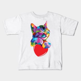 Kitty Love Kids T-Shirt